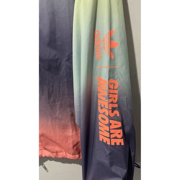 Adidas Original Jacket Women’s Large Girls Are Awesome Full Zip Tie Dye - Picture 6 of 9